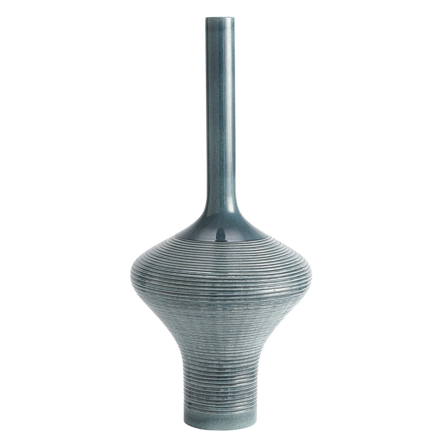 Global Views Ridged Bottle - Azure