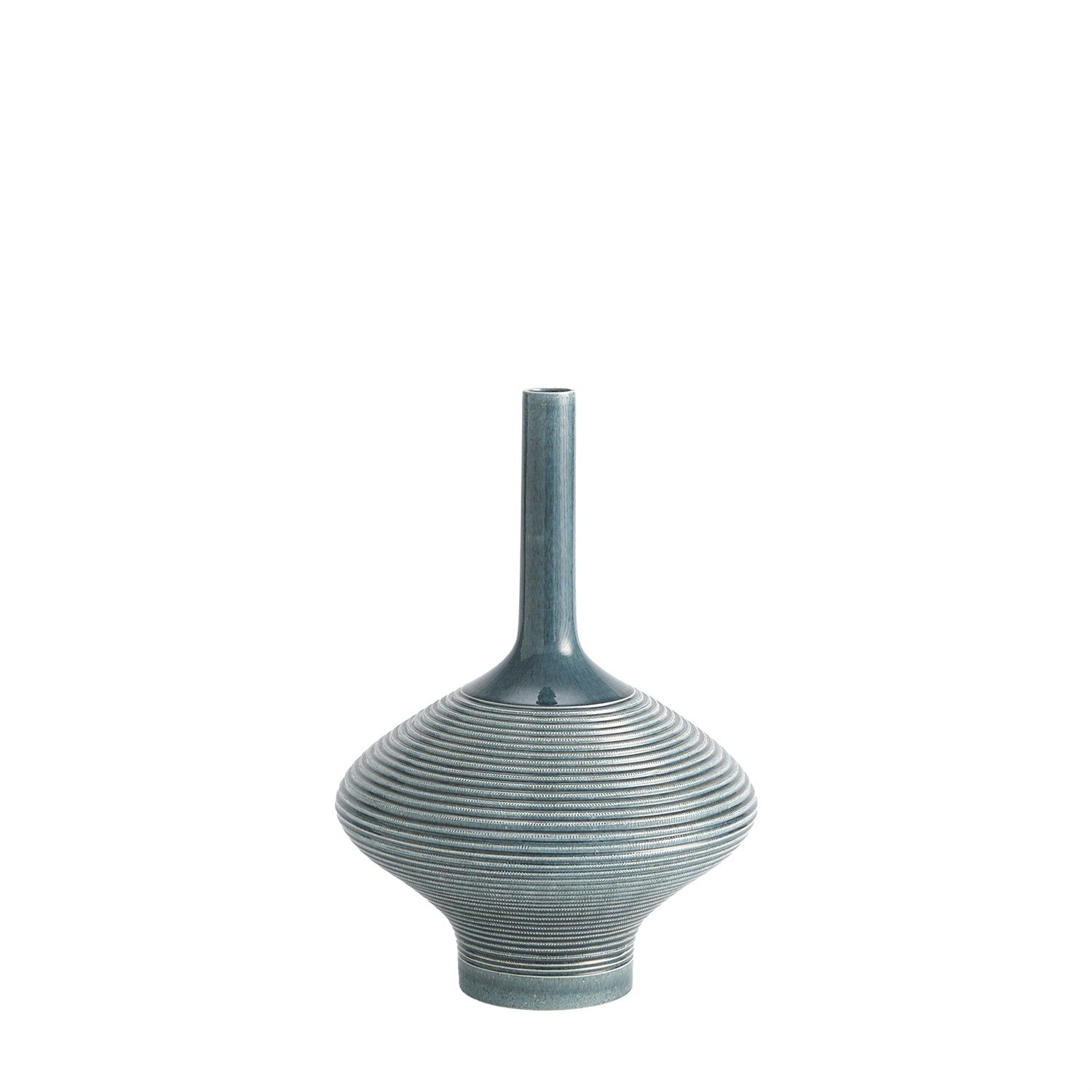 Global Views Ridged Bottle - Azure