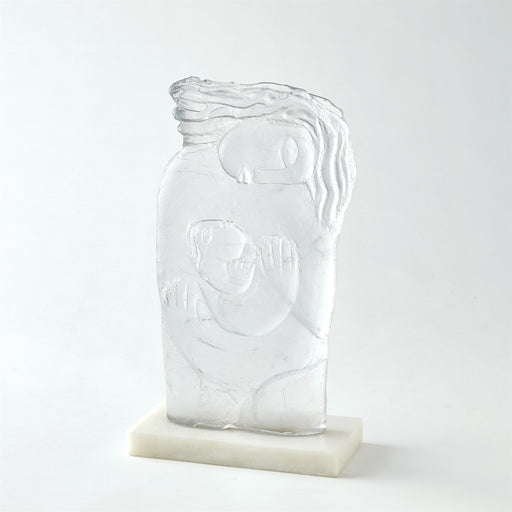 Global Views Mother and Child Case Glass Sculpture