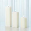 Global Views Square Pillar Candle - Unscented