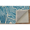 Feizy Lorrain 8920F Modern Abstract Rug in Blue/Ivory