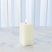 Global Views Square Pillar Candle - Unscented