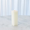 Global Views Square Pillar Candle - Unscented