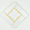 Global Views Diamond Shape Mirror - Gold Leaf