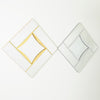 Global Views Diamond Shape Mirror - Gold Leaf