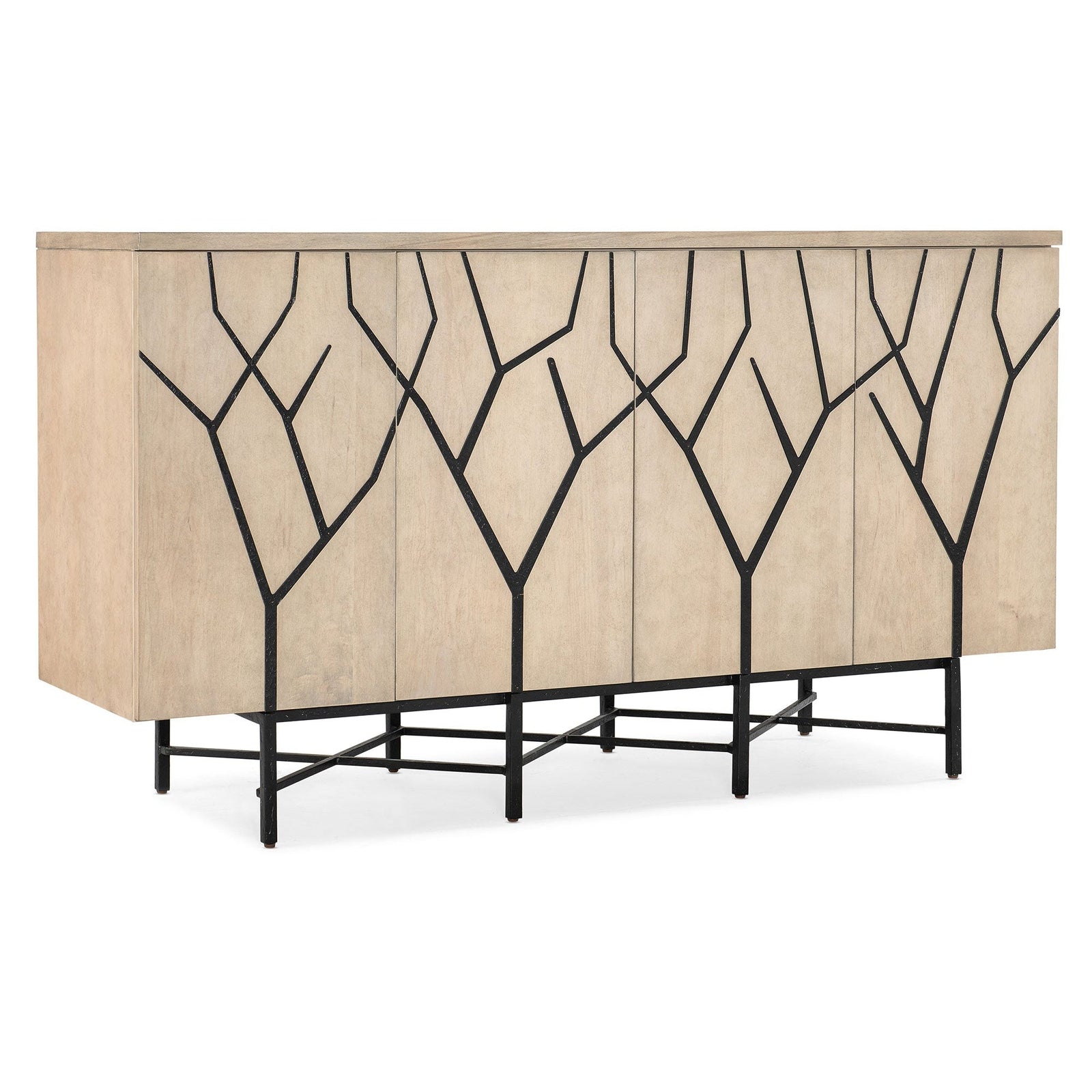 Hooker Furniture Melange Branched Four Door Entertainment Credenza