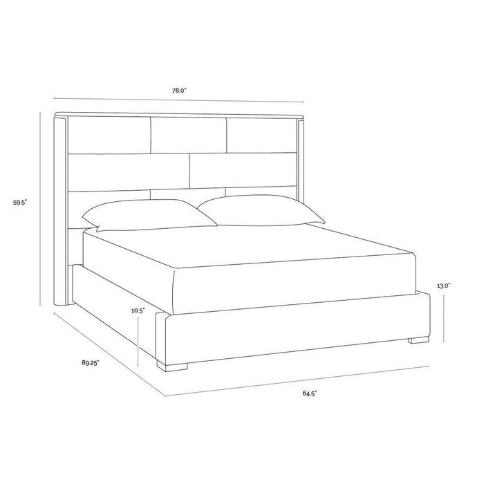 Sunpan Clara Bed