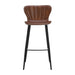 Sunpan Arabella Barstool - Bravo Cognac / November Grey