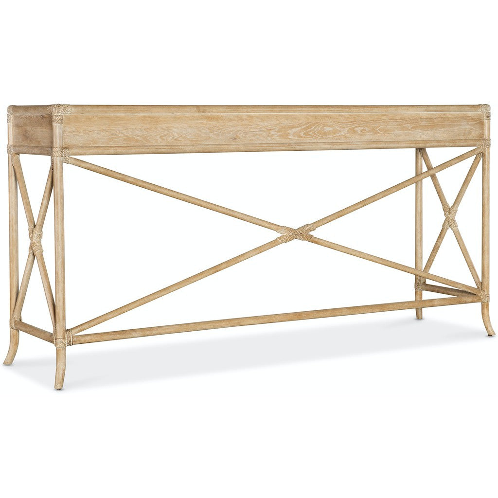 Hooker Furniture Retreat Pole Rattan Console