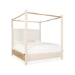 Hooker Furniture Retreat Pole Rattan Upholstered Poster Bed w/Canopy