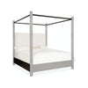Hooker Furniture Retreat Pole Rattan Upholstered Poster Bed w/Canopy