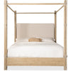 Hooker Furniture Retreat Pole Rattan Upholstered Poster Bed w/Canopy