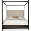 Hooker Furniture Retreat Pole Rattan Upholstered Poster Bed w/Canopy