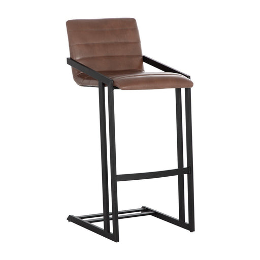 Sunpan Webber Barstool - Bravo Cognac - Set of 2