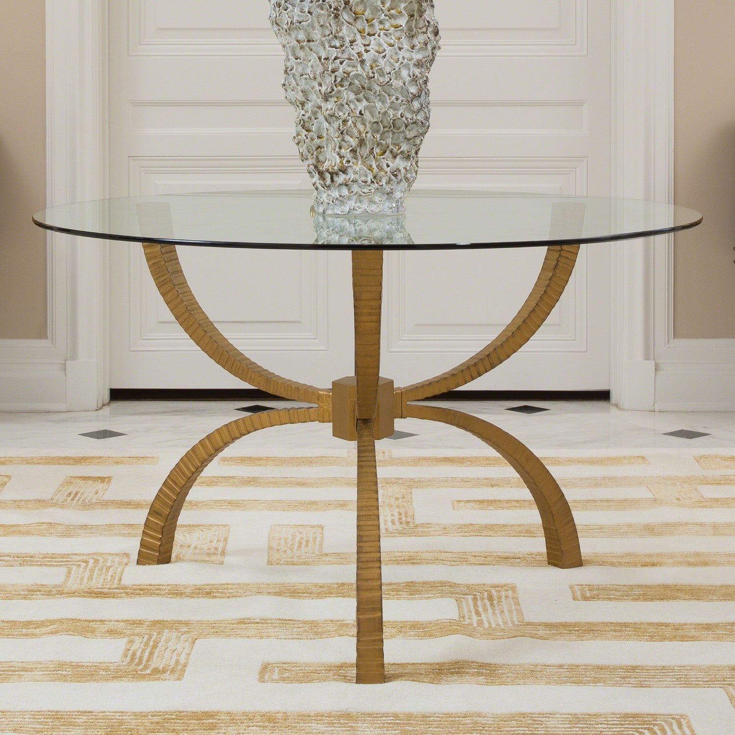Global Views Teton Center Table - Gold