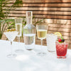 Global Views Hammered Martini Glasses with Gold Rim - Set of 4