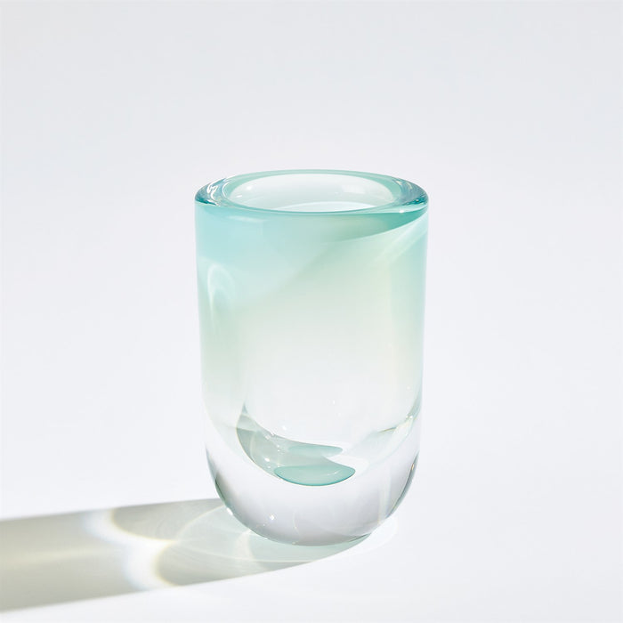 Global Views Bubble Cylinder Vase - Wintergreen