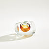 Global Views Barrel Vase - Amber Clear