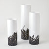 Global Views Confetti Vase - BlackWhite