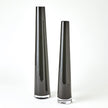 Global Views Glass Tower Vase - Black