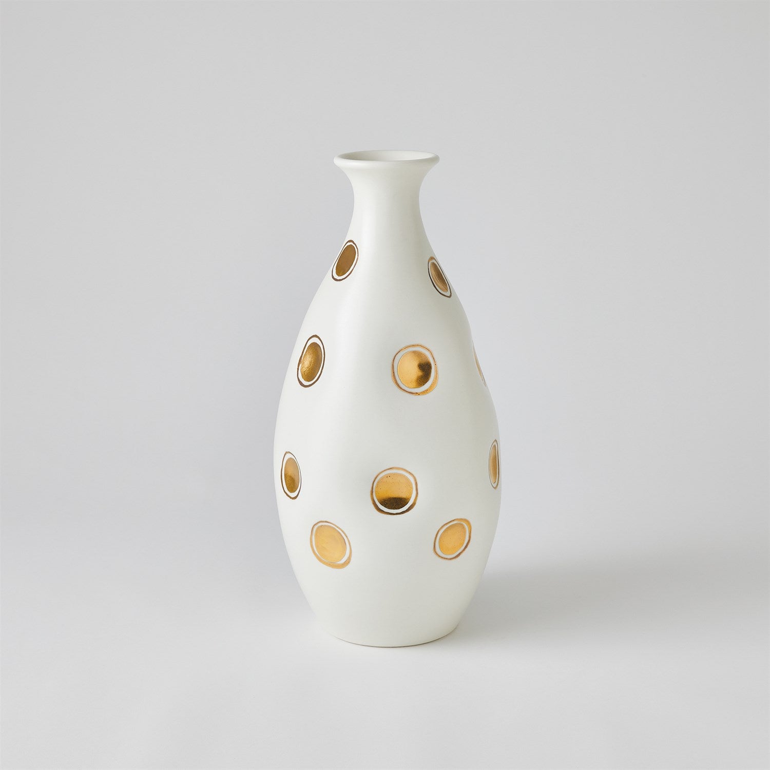 Global Views Dimples Vase - White