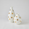 Global Views Dimples Vase - White