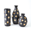 Global Views Dimples Vase - Black