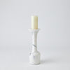 Global Views Calyx Candle Holder - White