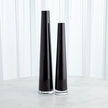 Global Views Glass Tower Vase - Black