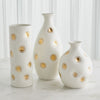 Global Views Dimples Vase - White