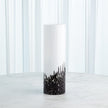 Global Views Confetti Vase - BlackWhite