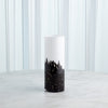 Global Views Confetti Vase - BlackWhite
