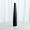 Global Views Glass Tower Vase - Black