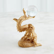 Global Views Dragon Holding Sphere - Gold Leaf