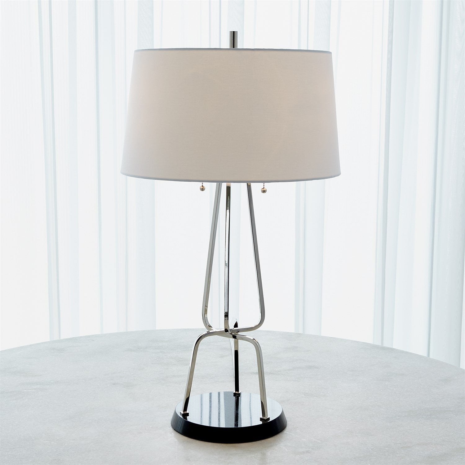 Global Views Intersecting Lamp - Nickel