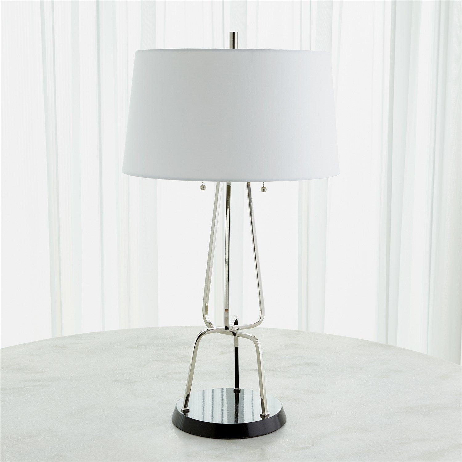 Global Views Intersecting Lamp - Nickel