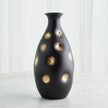 Global Views Dimples Vase - Black