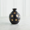 Global Views Dimples Vase - Black