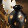 Global Views Dimples Vase - Black