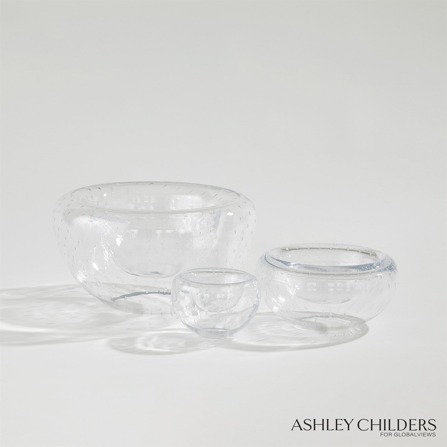 Global Views Double Take Collection - Clear Seeded by Ashley Childers