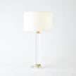 Global Views Bowed Crystal Column Lamp