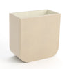 Global Views Radius Edge Leather Desk Accessories - Beige