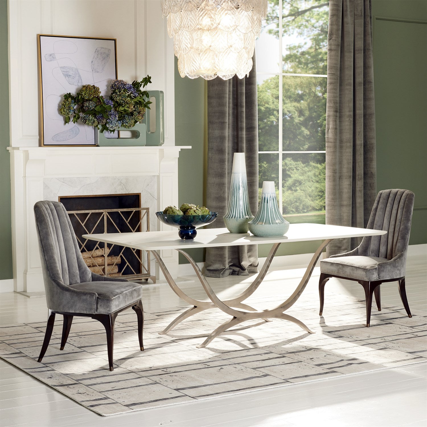 Global Views Chorda Round Dining Table 84