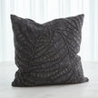 Global Views Beaded Palm Leaf Pillow - Indigo