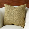 Global Views Beaded Palm Leaf Pillow - Khaki