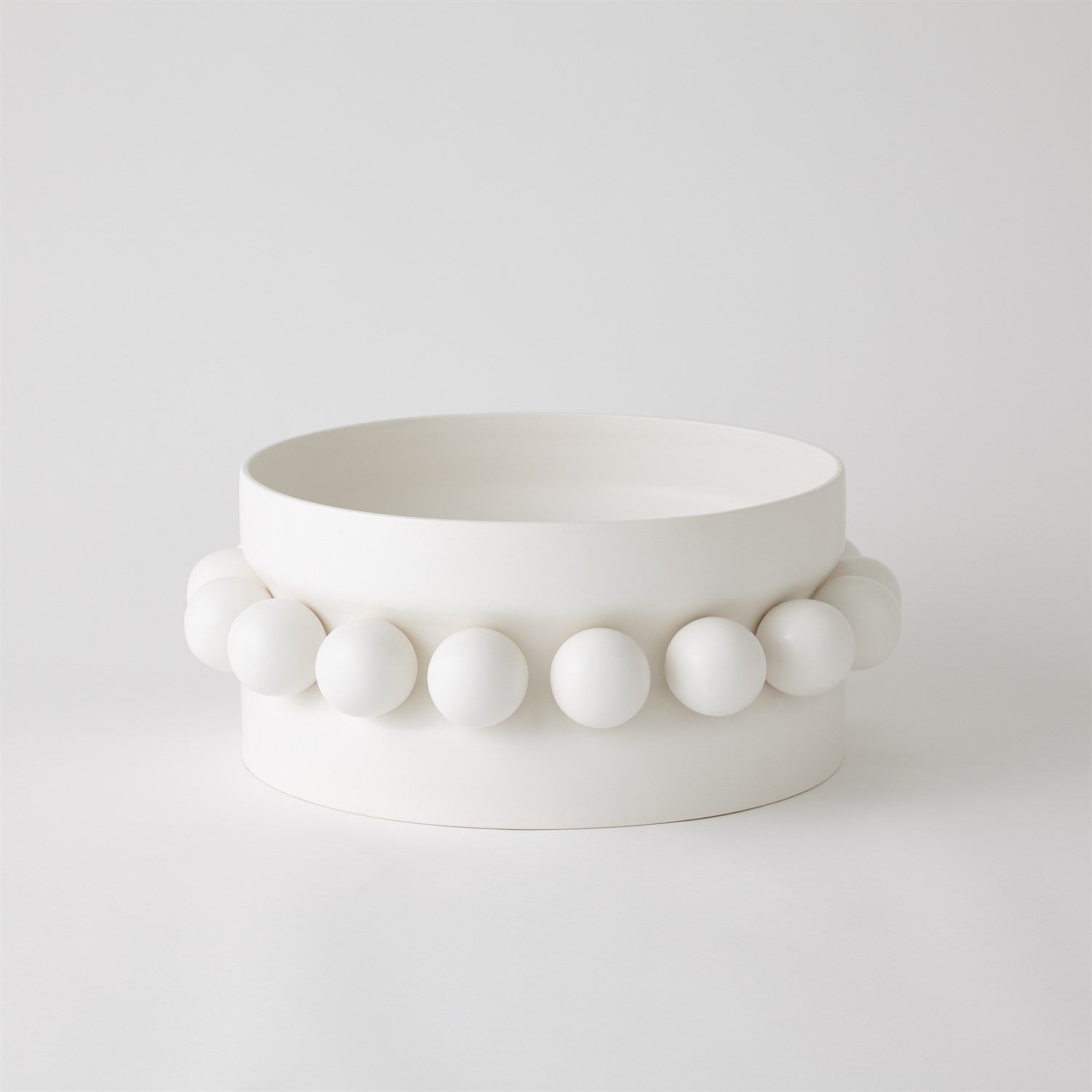 Global Views Hera Vase & Bowl - Matte White
