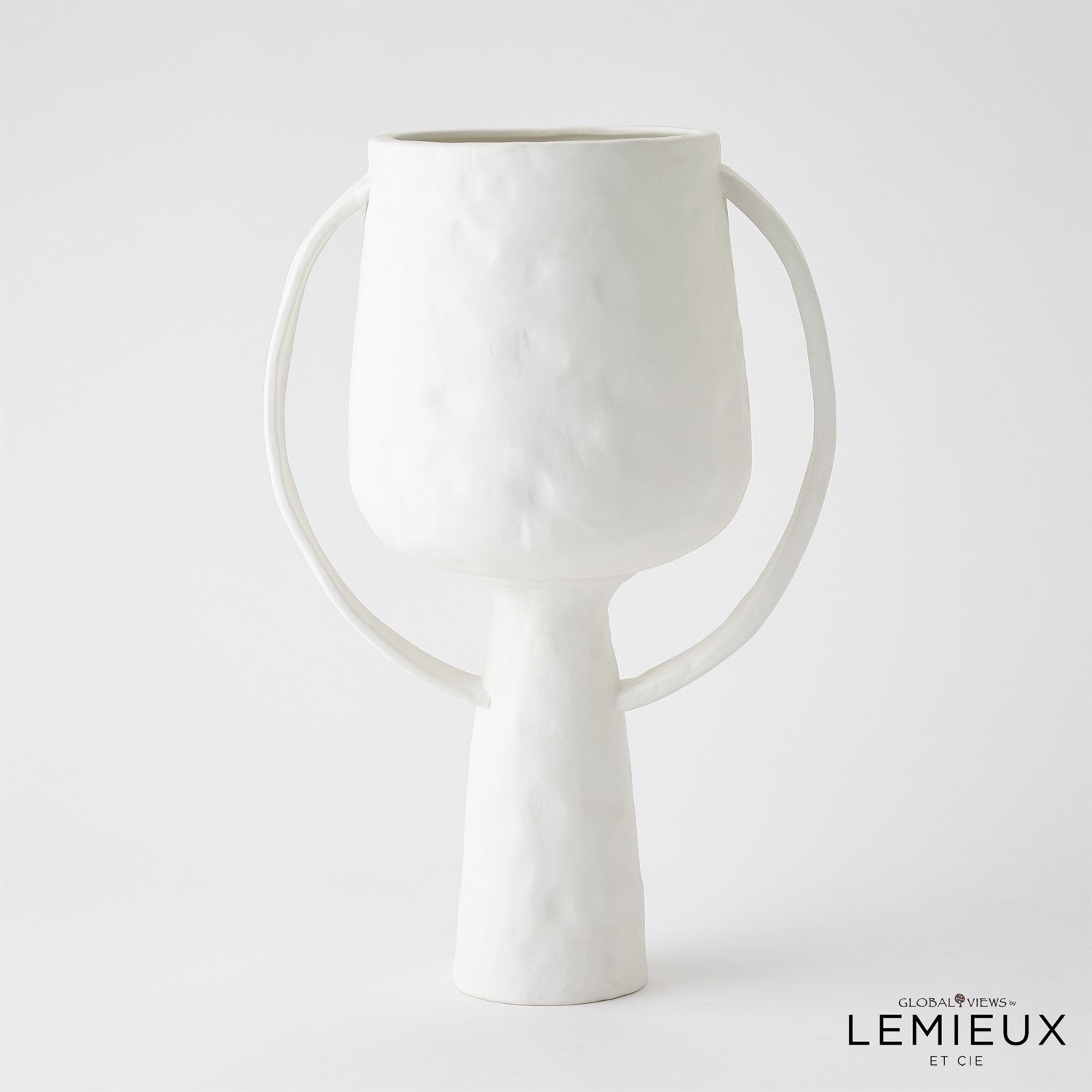 Global Views Aquitaine Vase - Matte White
