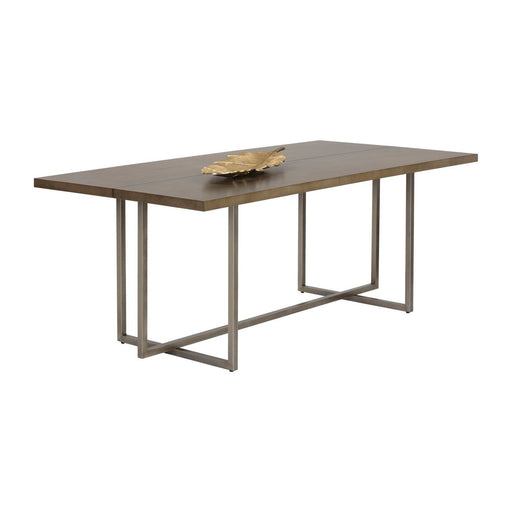 Sunpan Jade Dining Table - Antique Silver - Ash Grey - 79"