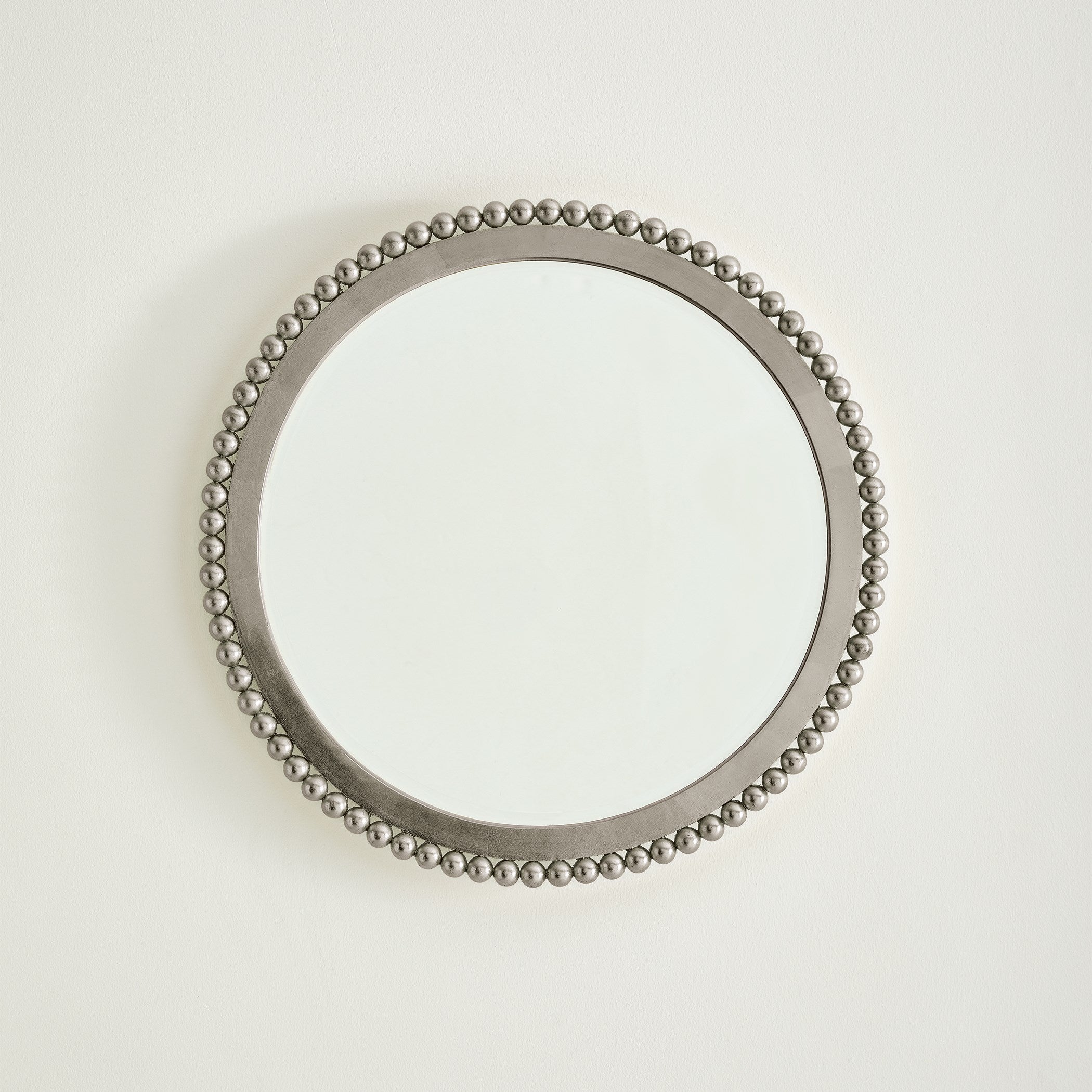 Global Views Ball Bearing Mirror Silver Leaf