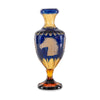 Maitland Smith Amber And Blue Crystal Vase